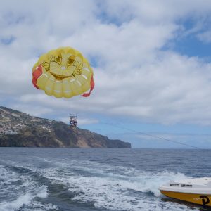 Parasailing in Madeira Island